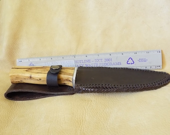 Nóż myśliwski/obozowy Damascus