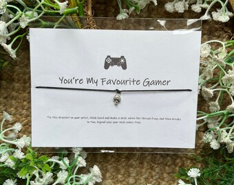 You’re My Favourite Gamer Wish bracelet