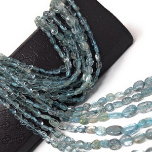 Moss Aquamarine Beads, Gemstone Beads, Moss Aquamarine Smooth Oval Beads , Jewelry Supplies for Jewelry Making, Wholesale Beads,