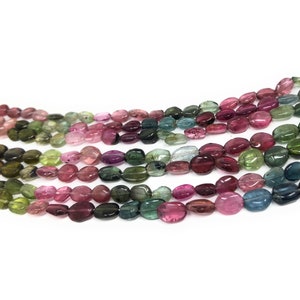 Tourmaline Beads, Gemstone Beads, Watermelon Color Tourmaline Beads, Jewelry Supplies, Wholesale Beads, Bulk Beads, DIY Jewelry Making