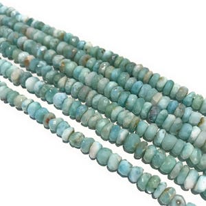 Natural Larimar Gemstone Beads, Wholesale Beads, Bulk Beads, Jewelry Supplies for Jewelry Making, Larimar Beads, 5mm-6mm