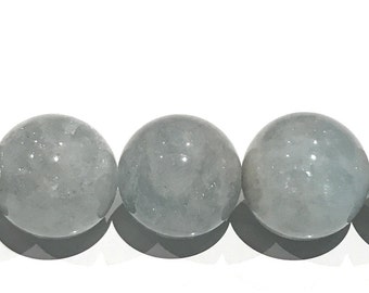 AAA品質12mmアクアマリンラウンドビーズ、完璧なラウンドビーズ AAA品質12mmアクアマリンラウンドビーズ、完璧なラウンドビーズ