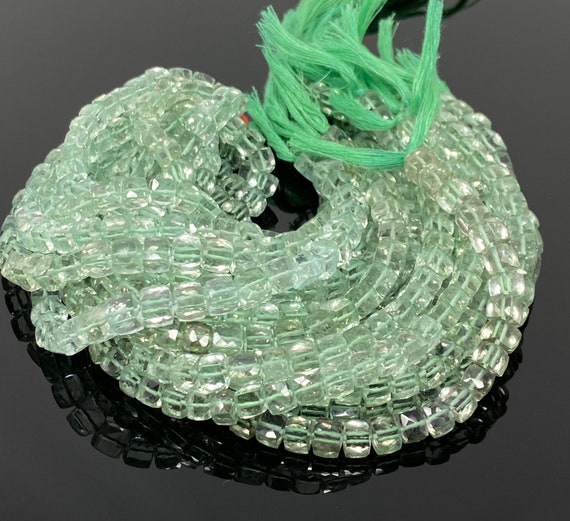 Natural Green Amethyst Pear Briolette Beads Green Amethyst Gemstone Beads Bulk Wholesale Gemstone Beads Prasiolite Beads 13 Strand