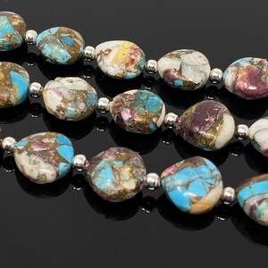 Oyster Copper Turquoise Beads, Turquoise Beads, Healing Crystal, Natural Gemstones, Wholesale Beads, Bulk Beads, 8&quot; Strand