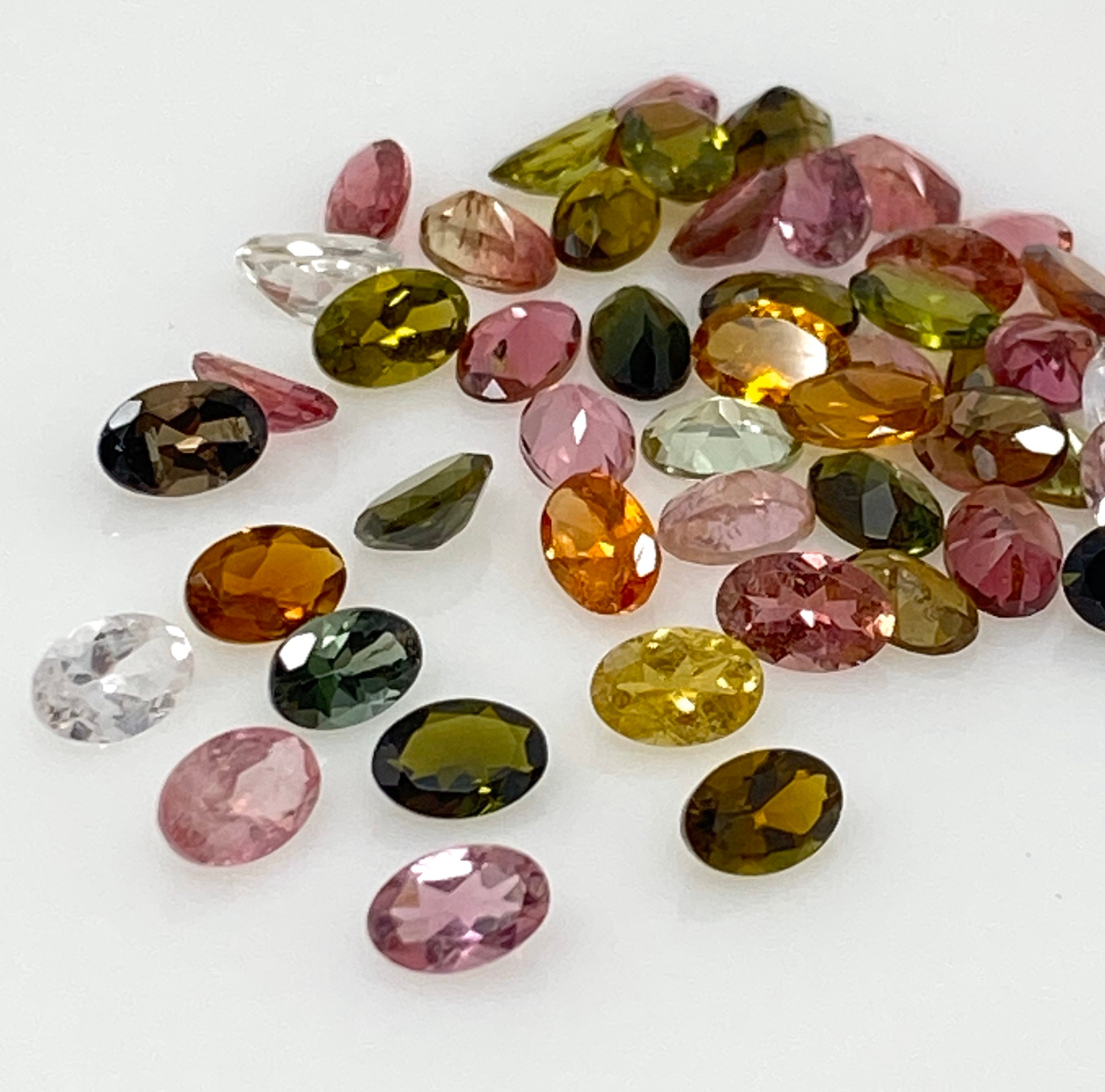 Mixed Loose Gemstones, Multi color Stones~ Faceted Mix Gemstones