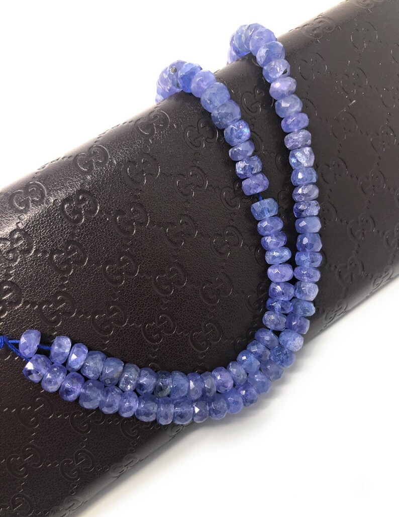 6-7mm Natural Tanzanite Gemstone Beads Wholesale Jewelry Supplies for Jewelry Making Bulk Gemstone Beads
