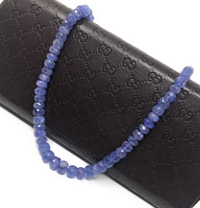 6-7mm Natural Tanzanite Gemstone Beads Wholesale Jewelry Supplies for Jewelry Making Bulk Gemstone Beads