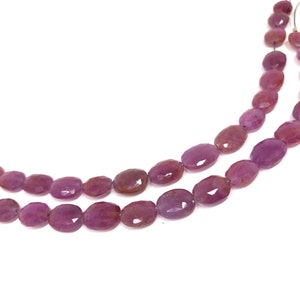 Pink Sapphire Beads, Gemstone Beads, Natural Sapphire Beads, September Birthstone, Wholesale Beads, Bulk Beads, Jewelry Supplies, 7 Strand image 10