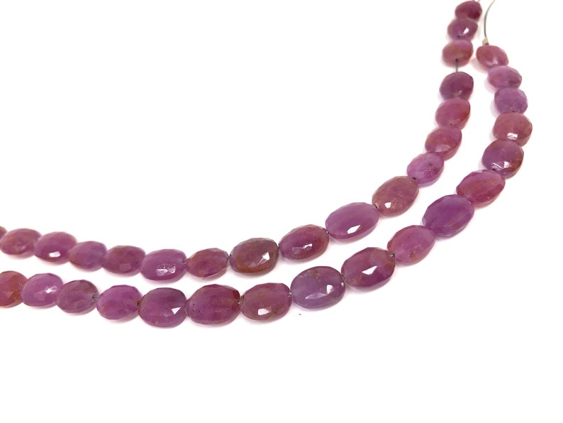 Pink Sapphire Beads, Gemstone Beads, Natural Sapphire Beads, September Birthstone, Wholesale Beads, Bulk Beads, Jewelry Supplies, 7 Strand image 10