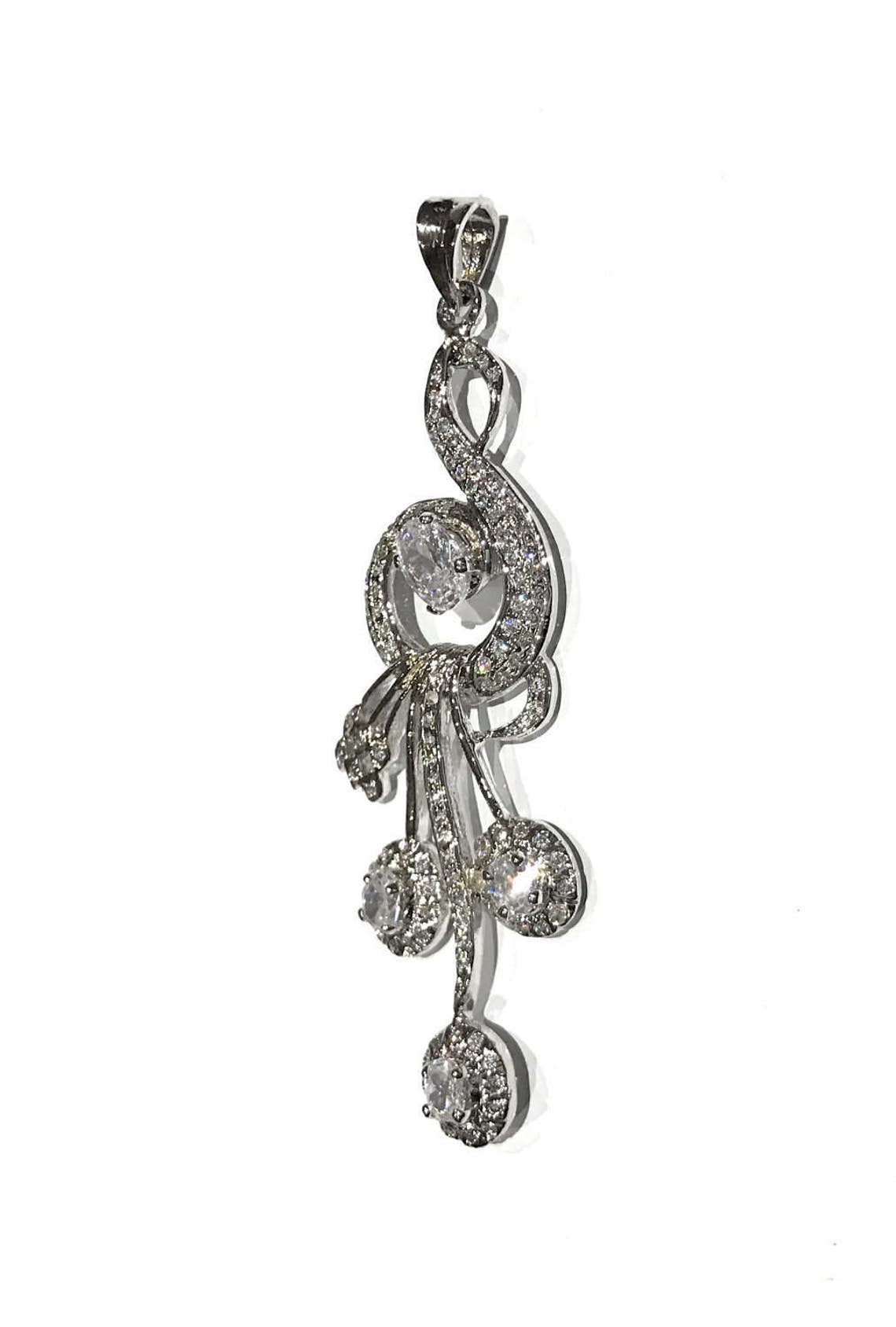 Large Pendants Silver Pendants CZ Pendants Jewelry Making Etsy UK