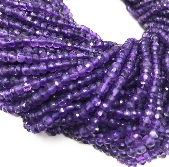 Natural Amethyst Beads, Jewelry Making Supplies, Wholesale Beads, Gemstone  Beads, Bulk Beads, 4mm-4.5mm, 13 Strand 