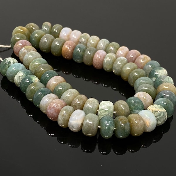 Natural Green and Pink Opal Round Smooth Beads, Gemstone Beads, 8-9mm, 14” Strand