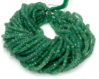 8" Emerald Beads, Genuine Zambian Emerald Gemstone Beads, Wholesale Bulk Beads, DIY Jewelry Making