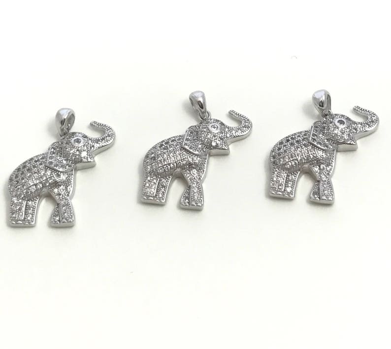 Elephant .925 Sterling Silver Charm Pendant main image 1