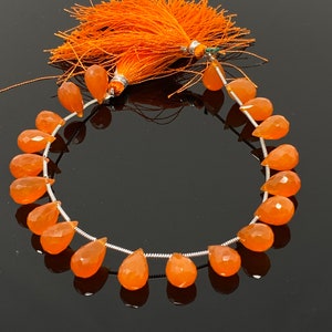 Natural Carnelian Gemstone Beads, Jewelry Supplies for Jewelry Making, Bulk Wholesale Beads, 8&quot; Strand