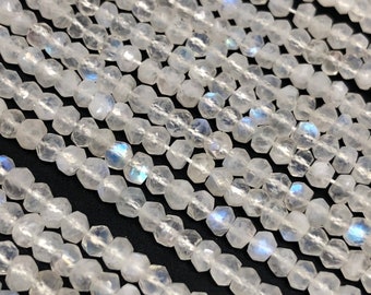 Rainbow Moonstone Beads, Moonstone Beads, Gemstone Beads, Jewelry Supplies, Wholesale Beads, Bulk Beads, 13&quot; Strand