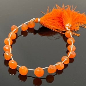Natural Carnelian Gemstone Beads, Jewelry Supplies for Jewelry Making, Bulk Wholesale Beads, 8&quot; Strand