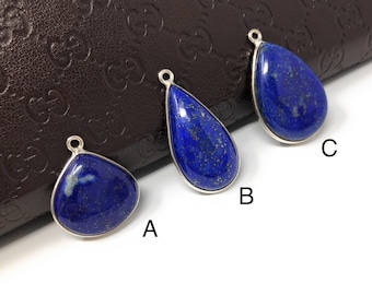 Lapis Lazuli Edelstein Anhänger, DIY Schmuck Zubehör für die Schmuckherstellung