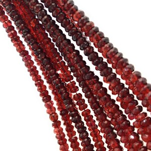 Natural Garnet Gemstone Beads, Genuine Mozambique Garnet Beads, Jewelry Supplies for Jewelry Making, Wholesale Beads, Bulk Beads, 5mm-5.5mm image 5