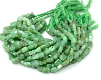 Natural Chrysoprase Gemstone Beads - Nugget Beads, Bulk Wholesale Beads, Jewelry Supplies, 10” Strand