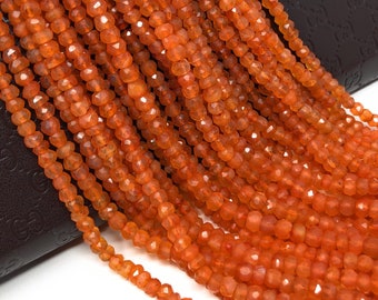 Carnelian Gemstone Beads, Natural Carnelian Beads, Jewelry Supplies for Jewelry Making, Bulk Beads, Wholesale Beads, 4.5- 5mm, 13" Strand