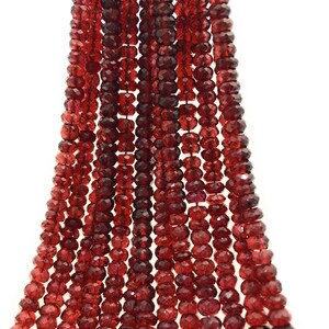 Natural Garnet Gemstone Beads, Genuine Mozambique Garnet Beads, Jewelry Supplies for Jewelry Making, Wholesale Beads, Bulk Beads, 5mm-5.5mm image 6