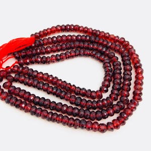 Natural Garnet Gemstone Beads, Genuine Mozambique Garnet Beads, Jewelry Supplies for Jewelry Making, Wholesale Beads, Bulk Beads, 5mm-5.5mm image 4