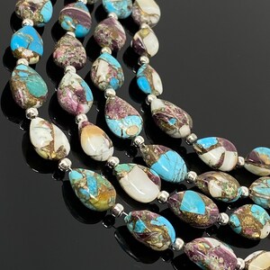Oyster Copper Turquoise Beads, Turquoise Beads, Healing Crystal, Natural Gemstones, Wholesale Beads, Bulk Beads, 8&quot; Strand