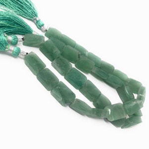 Natural Aventurine Gemstone Beads, Aventurine Beads, Wholesale Bulk Beads for Jewelry Making, 12x10mm-16x12mm , 8&quot; Strand