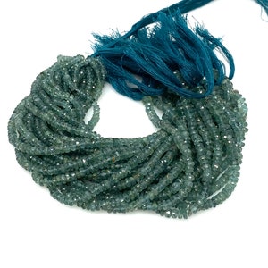 7.5&quot; Natural Tourmaline Beads, Gemstone Beads, Paraiba Tourmaline Beads, Indicolite Tourmaline Beads, Bulk Wholesale Beads, 3mm - 4.5mm