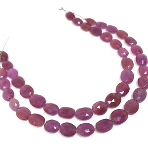 Pink Sapphire Beads, Gemstone Beads, Natural Sapphire Beads, September Birthstone, Wholesale Beads, Bulk Beads, Jewelry Supplies, 7 Strand image 7