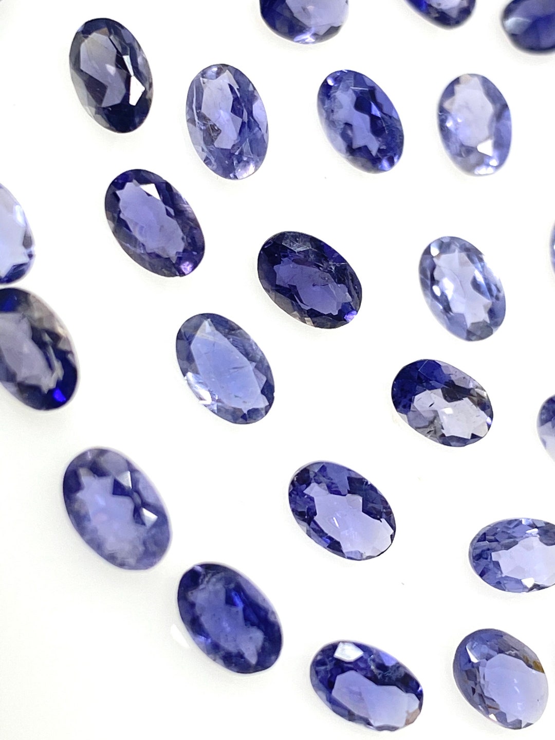 10pcs Natural Iolite Gemstone Cut Stone, Genuine African Iolite AAA