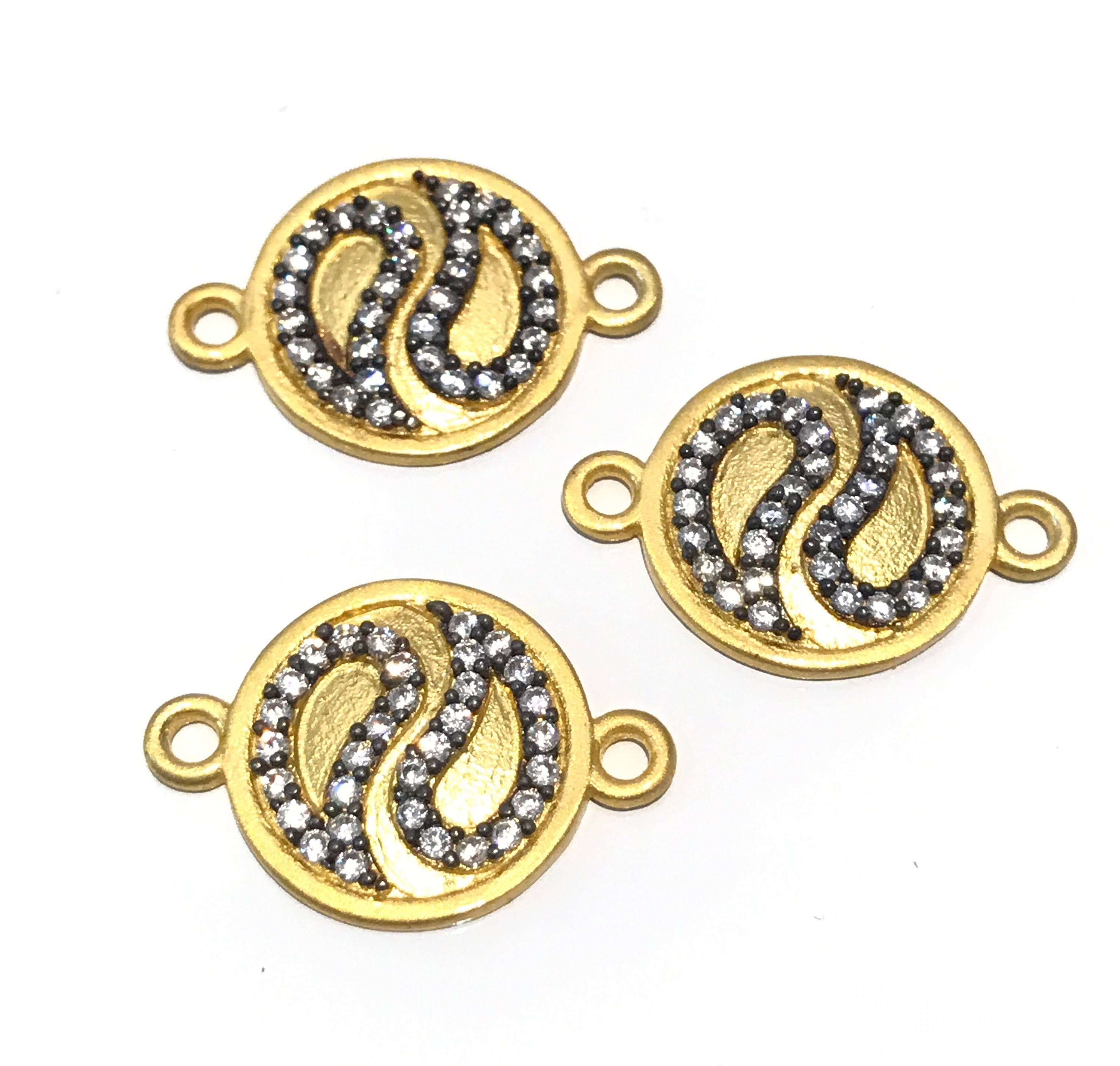 Disc Connector Gold Connector Bracelet Connector Jewelry Etsy