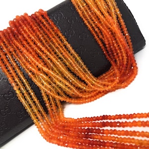 Carnelian Gemstone Beads, Natural Carnelian Beads, Jewelry Supplies for Jewelry Making, Bulk Wholesale Beads, 3.5-4mm, 13.25&quot; Strand