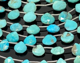 Arizona Turquoise Gemstone Beads, Turquoise Beads, Jewelry Supplies for Jewelry Making, Bulk Wholesale Beads, 8” Strand