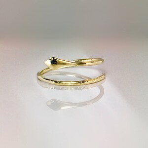 SALE 10k 14k Tiny Snake Rings Midi Ring Gold Dainty Snake - Etsy