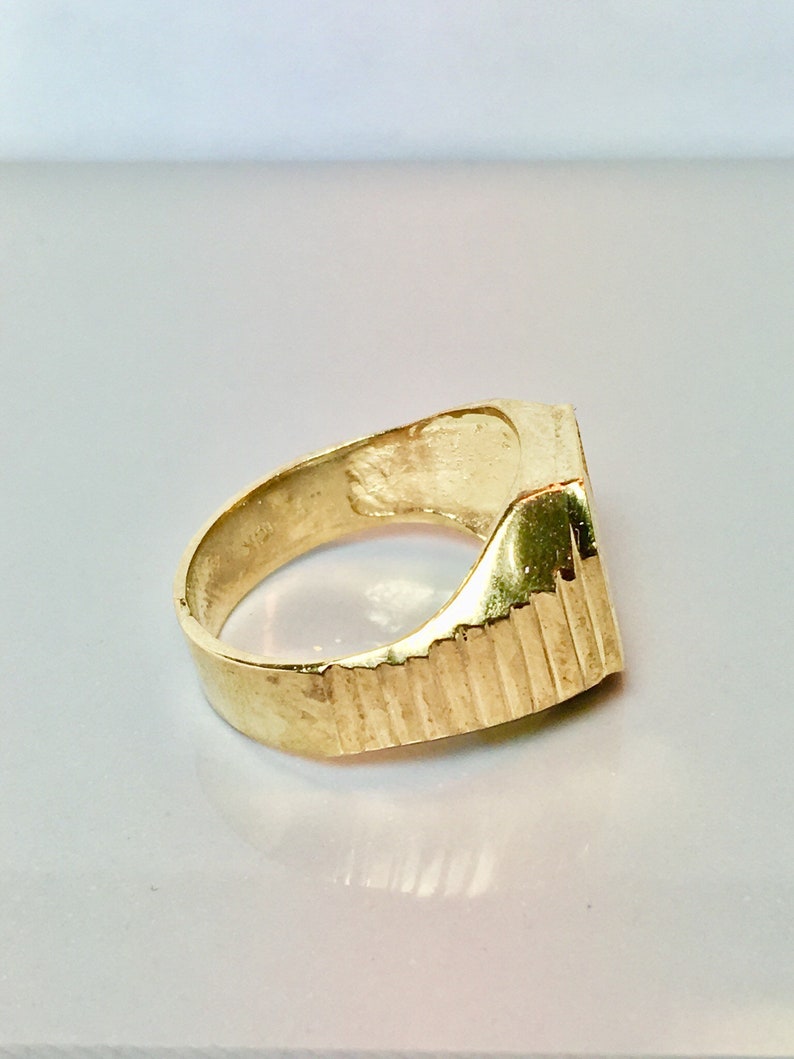 Zodiac Sign Gold Ring/ Pisces Sign Gold Ring/ 10k Real Solid Etsy