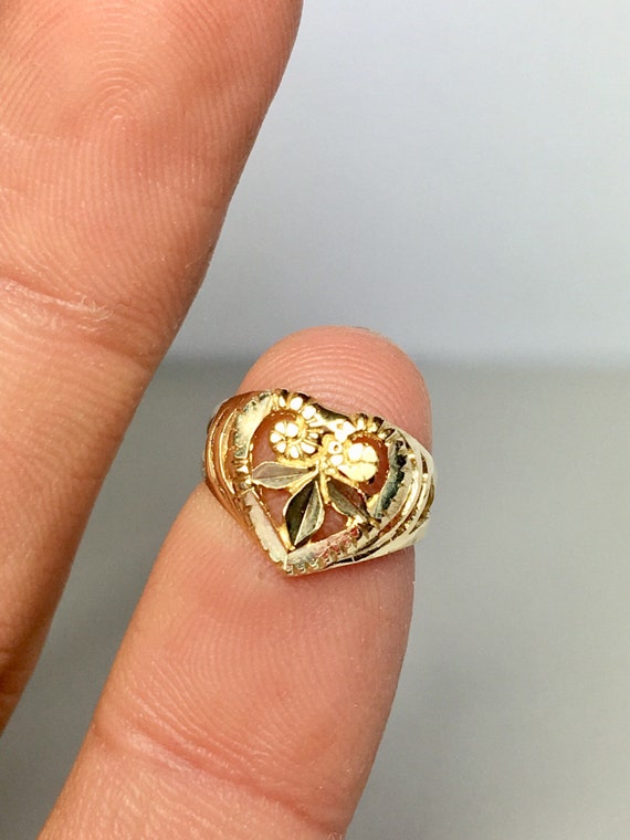 14k solid gold Baby rings - Newborn Baby Ring - Go