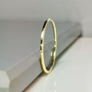 SALE 10k 14k Solid gold Ladies Rings - 1mm Gold Bands - Gold Pinky Ring - Gold Thumb Ring - Gold Midi Ring - gold Toe Ring - Gold ring Sale