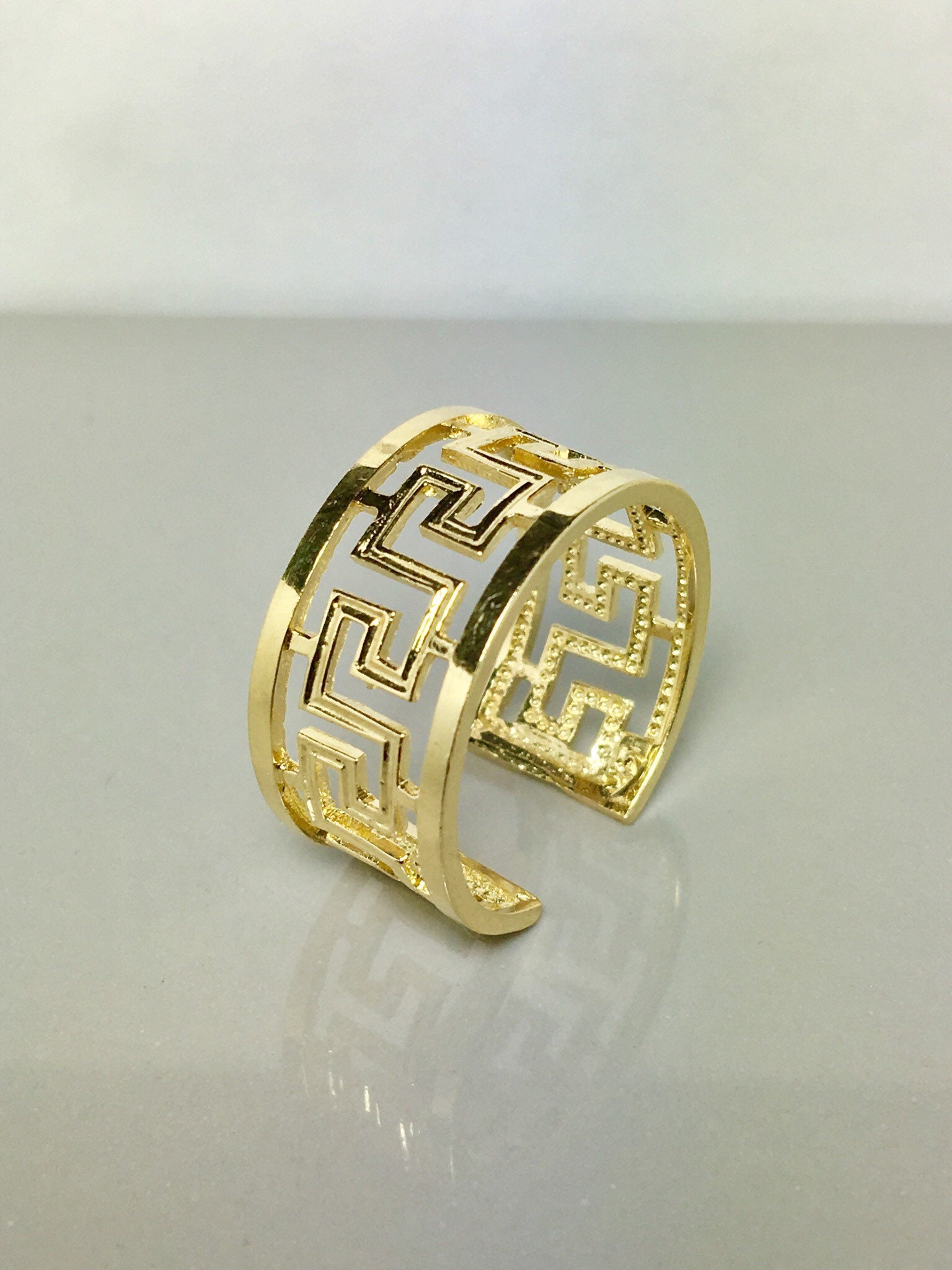 Buy LOVISA Plated Greek Key Ring Pack - Gold At 9% Off