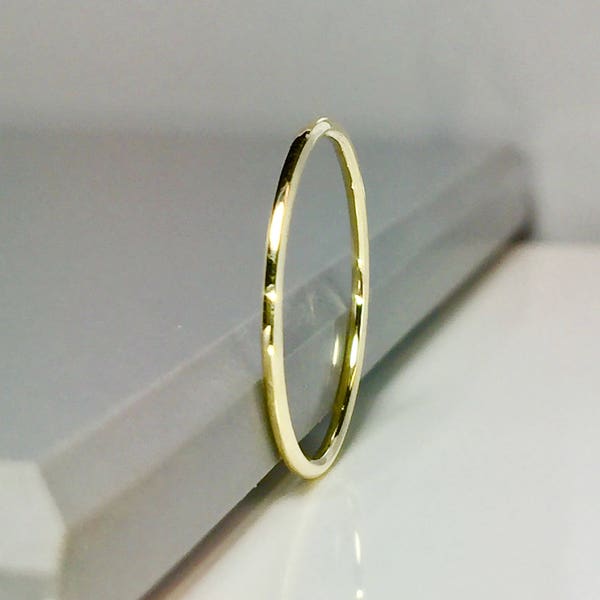 SALE 14k 10k Solid Gold Band - Gold Midi Rings - Gold Stacking rings - gold Pinky Rings - Thin Gold bands - Gold Rings For Women