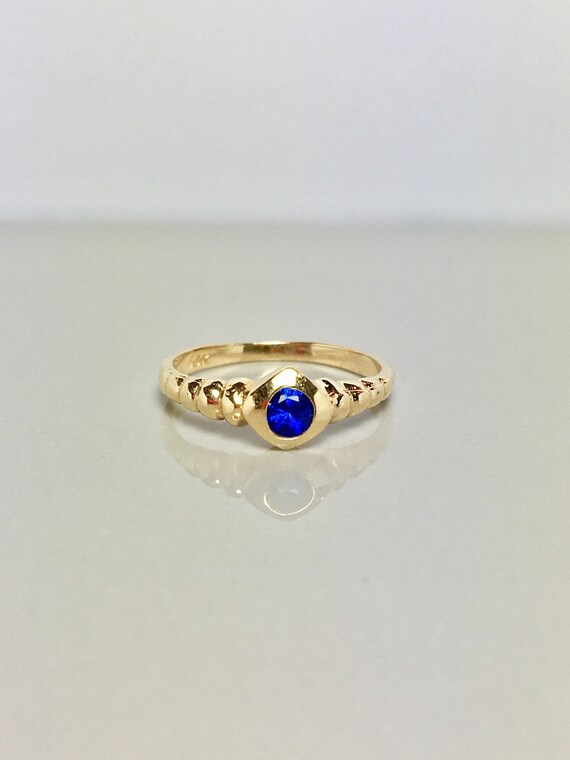 14k Solid Gold Baby Rings - Gold Pinky Rings - Gol