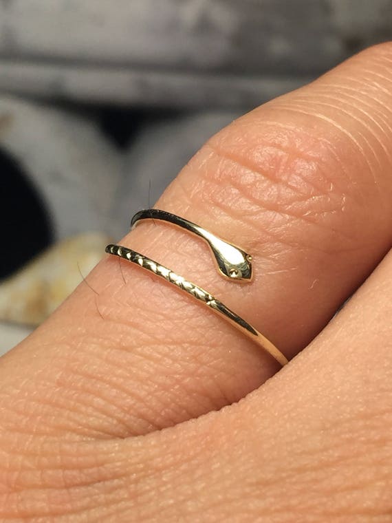 10k gold midi rings