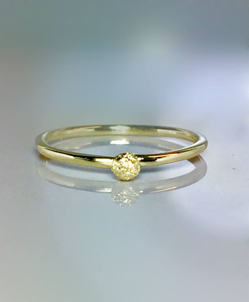 14k 10k Solid Gold Pinky Ring Baby Ring Midi Ring Etsy