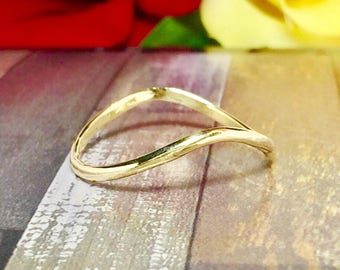 SALE 14k 10k Solid Gold Ladies Thumb Ring - Gold Band Rings - Gold Stacking Rings - Gold Ladies Rings - Gold Promise Ring - Gold Wedding Ban
