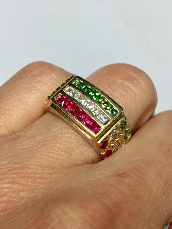 Solid 14k Gold Men Ring - Nugget Rings - Men Ring