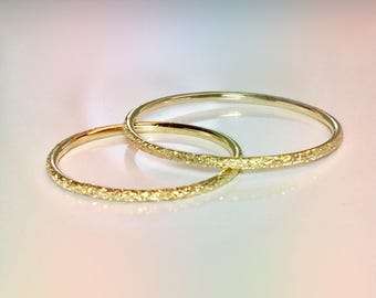 14k/10k Solid Gold Sparkly Ladies Ring - Dainty Gold Ring - Gold Pinky Ring - Bridesmaid Ring Gold - Gold Midi Ring -Stacking Ring Sale