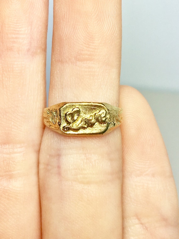 10k Solid Gold Baby Rings - Gold Pinky Rings - Gol