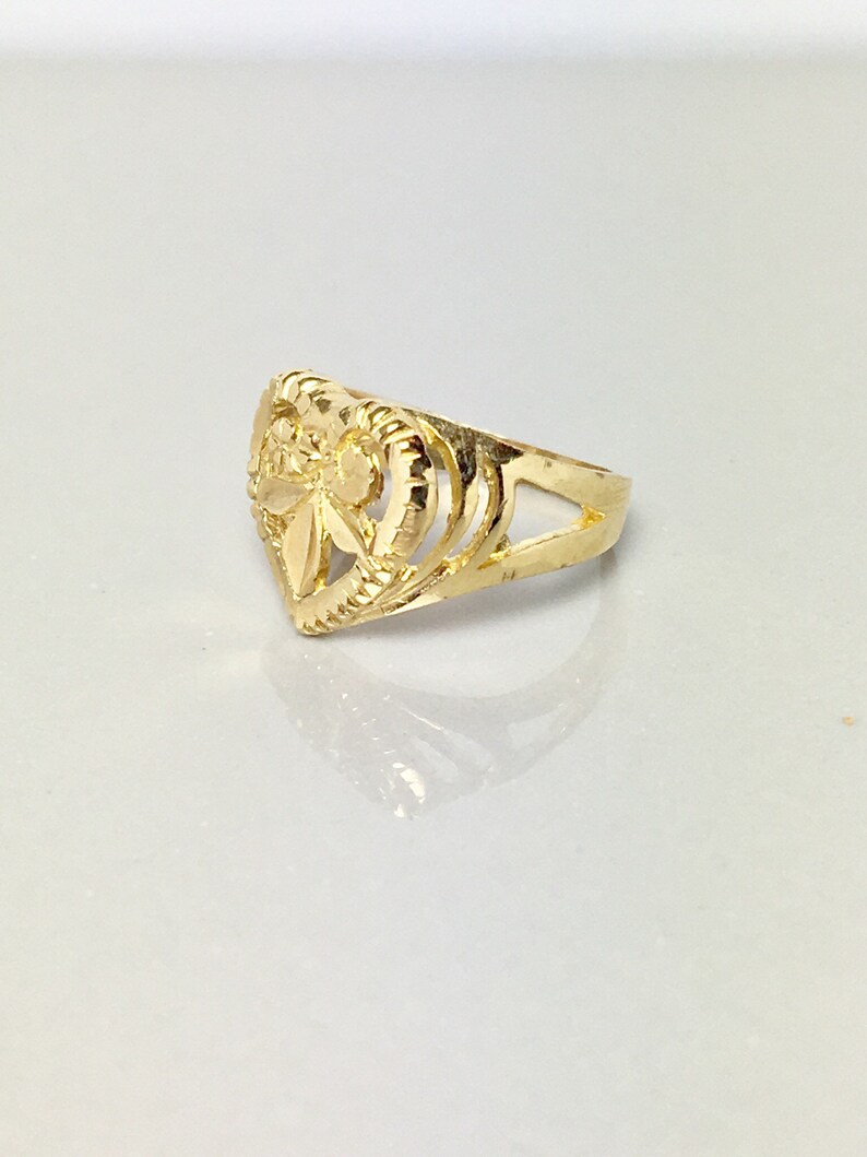 14k solid gold Baby rings Newborn Baby Ring Gold Infant Etsy