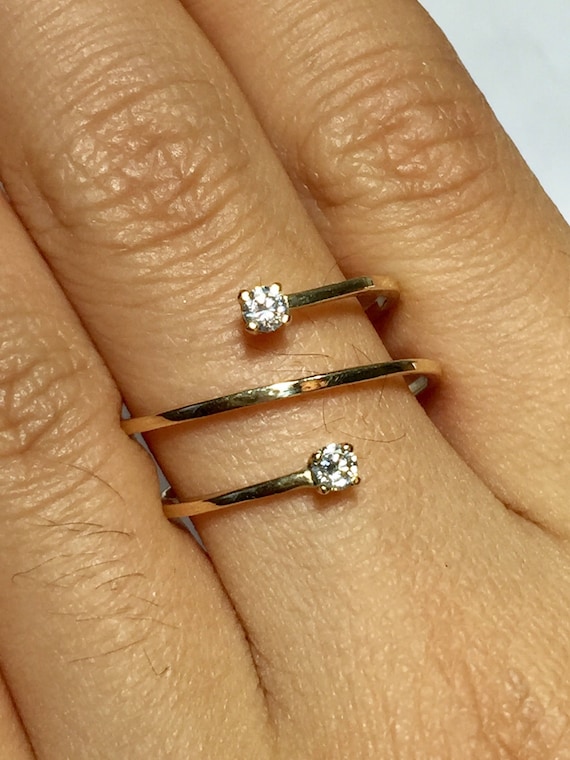 10k gold midi rings